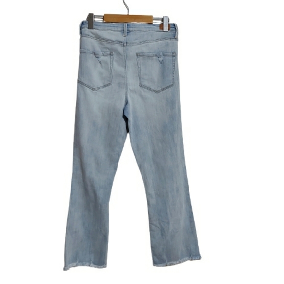 RSQ Sydney Crop Flare High Rise Light Wash Jeans - Picture 11 of 11